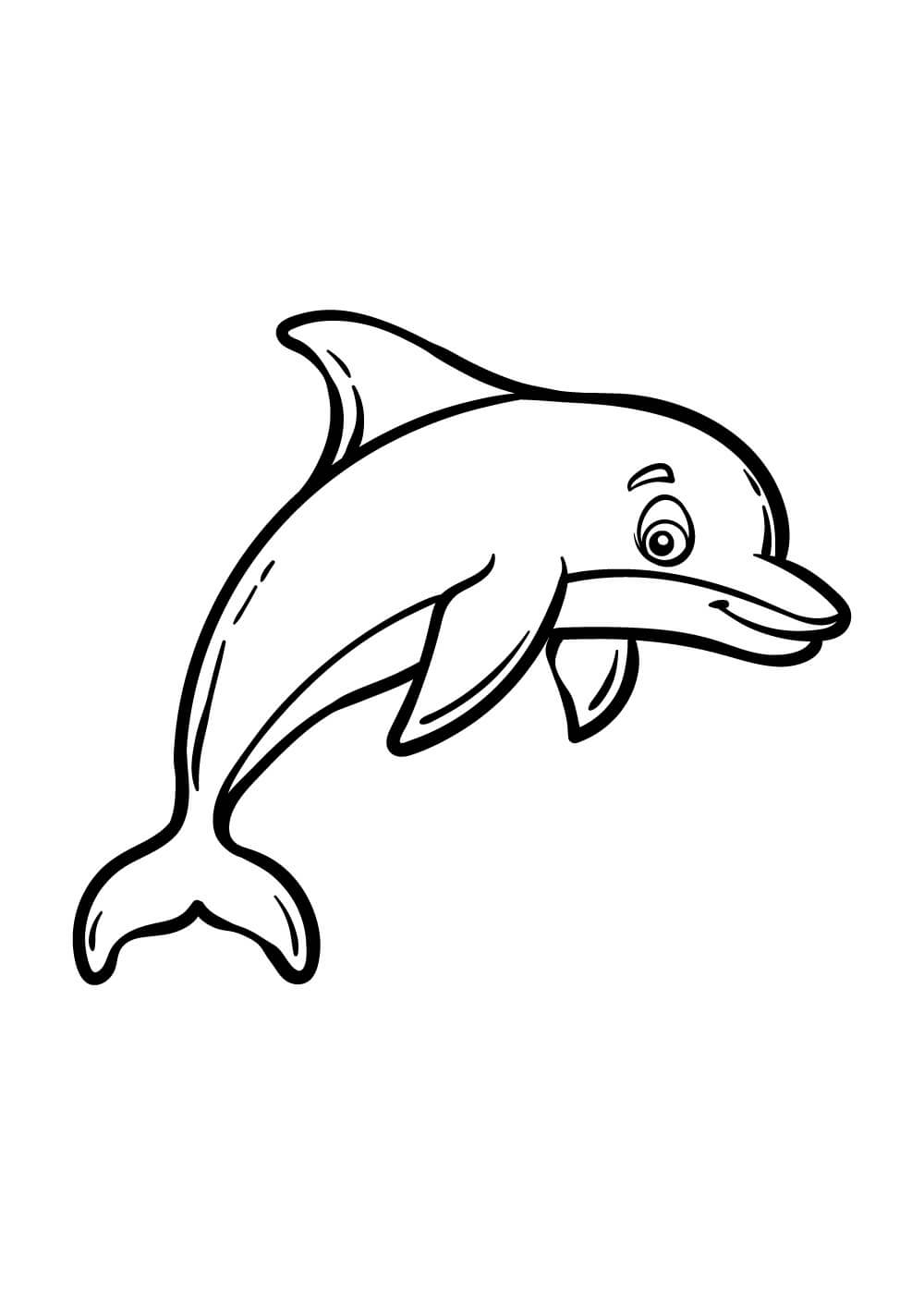 Desenhos de Golfinho Sorridente para colorir