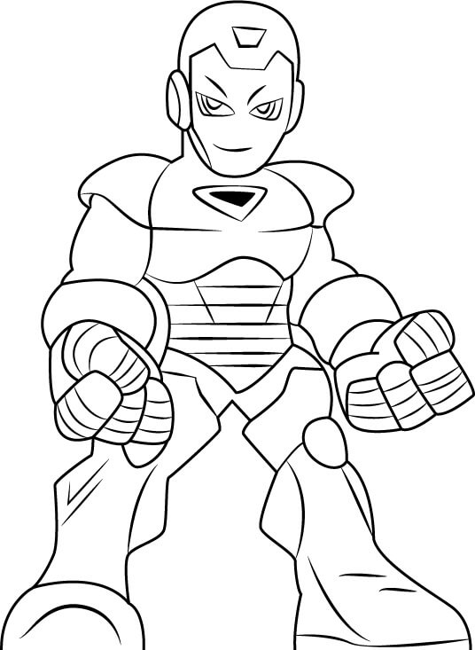 Desenhos de Homem De Ferro, Sorrindo para colorir