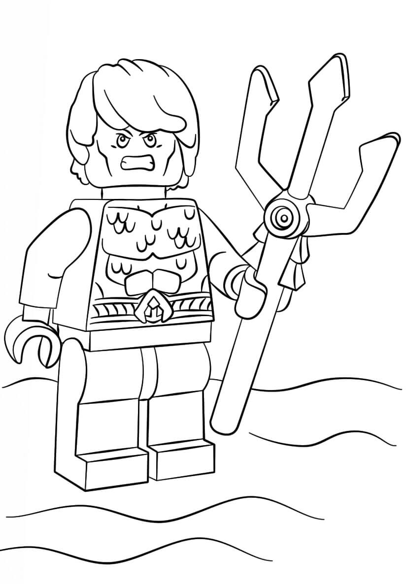 LEGO Direct Current Aquaman para colorir