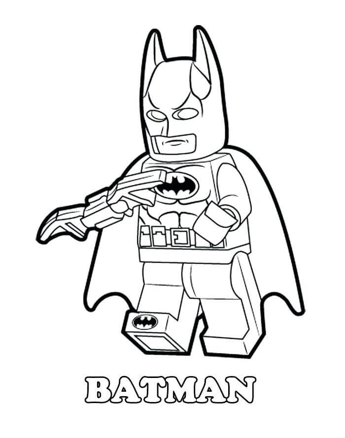 Desenhos de Lego Homem Morcego para colorir