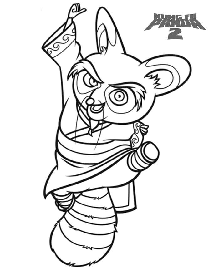 Mestre Shifu para colorir