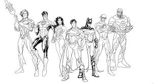 Personajes De La Liga De La Justicia para colorir