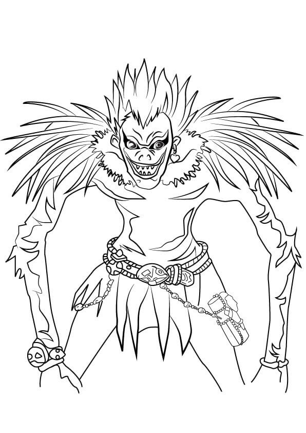 Desenhos de Ryuk, O Deus Da Morte para colorir