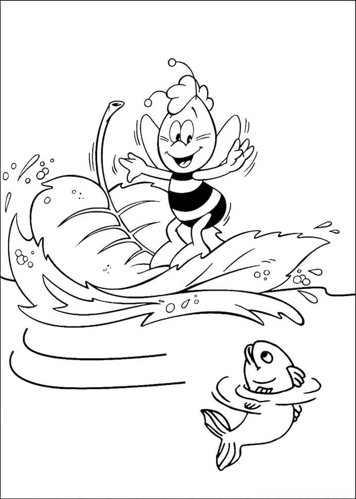 Desenhos de Willi E Um Peixe para colorir
