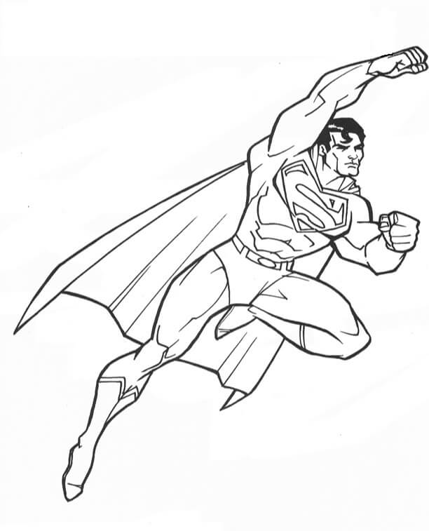 Desenhos de Ataque legal do Super-homem para colorir