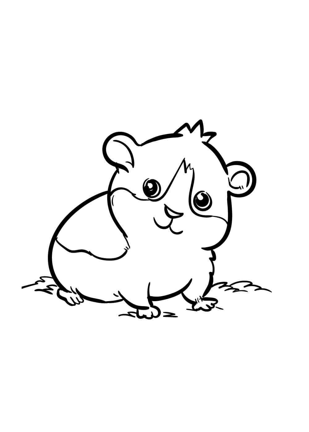 Awesome Hamster para colorir