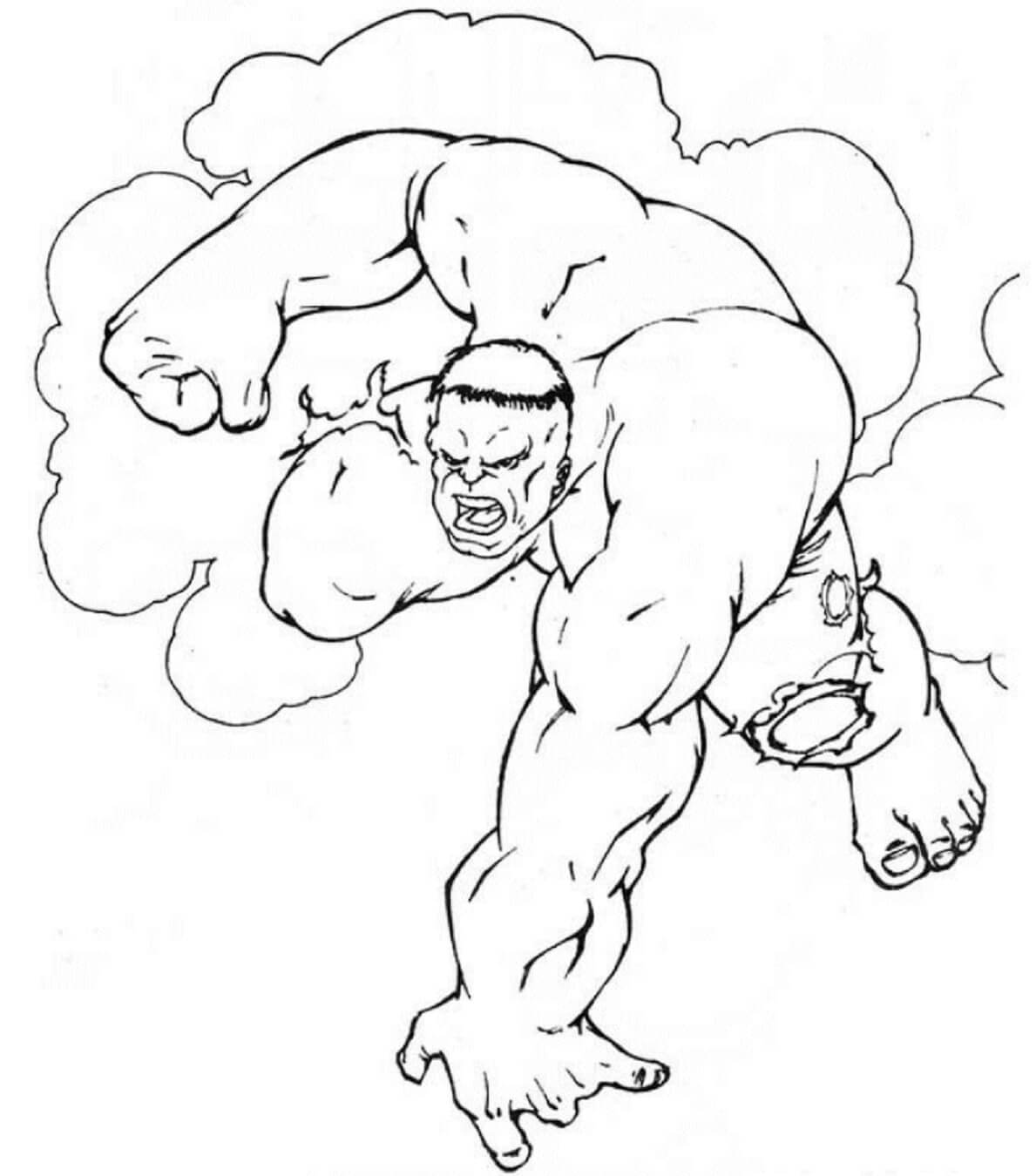 Desenhos de Bom Hulk Irritado para colorir