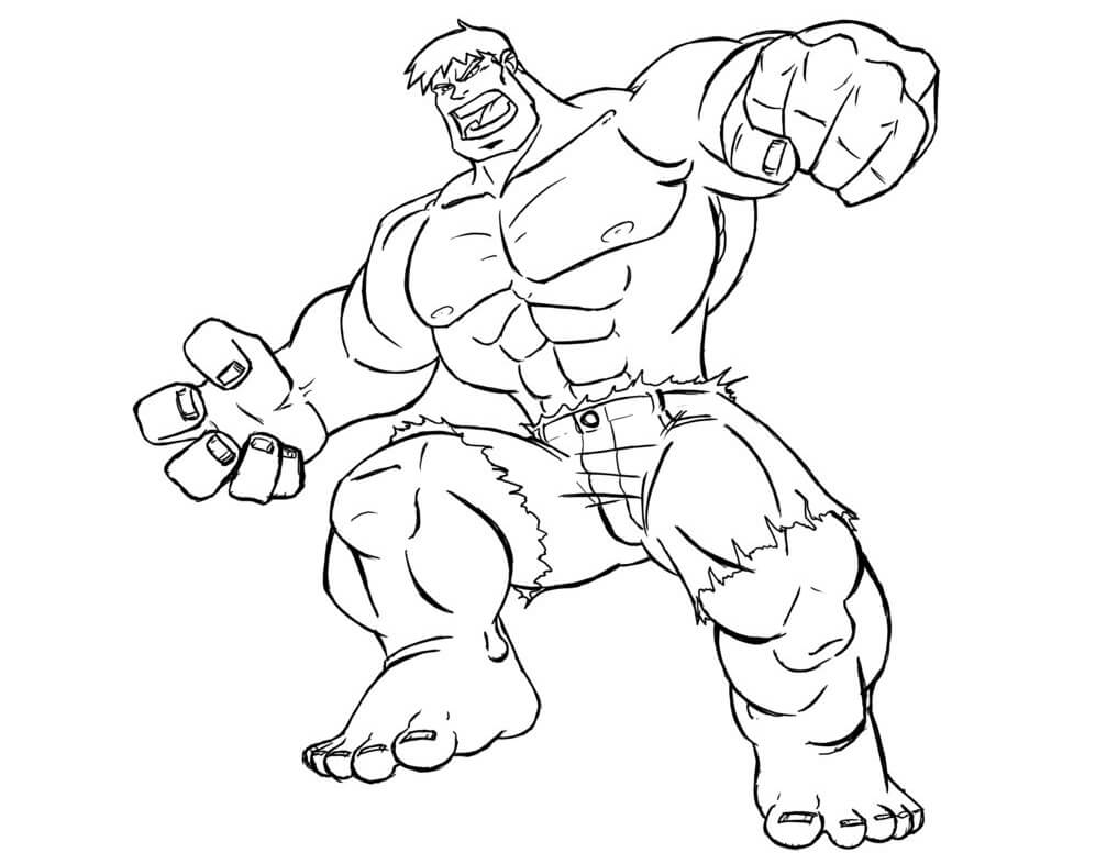 Desenhos de Bom Hulk para colorir