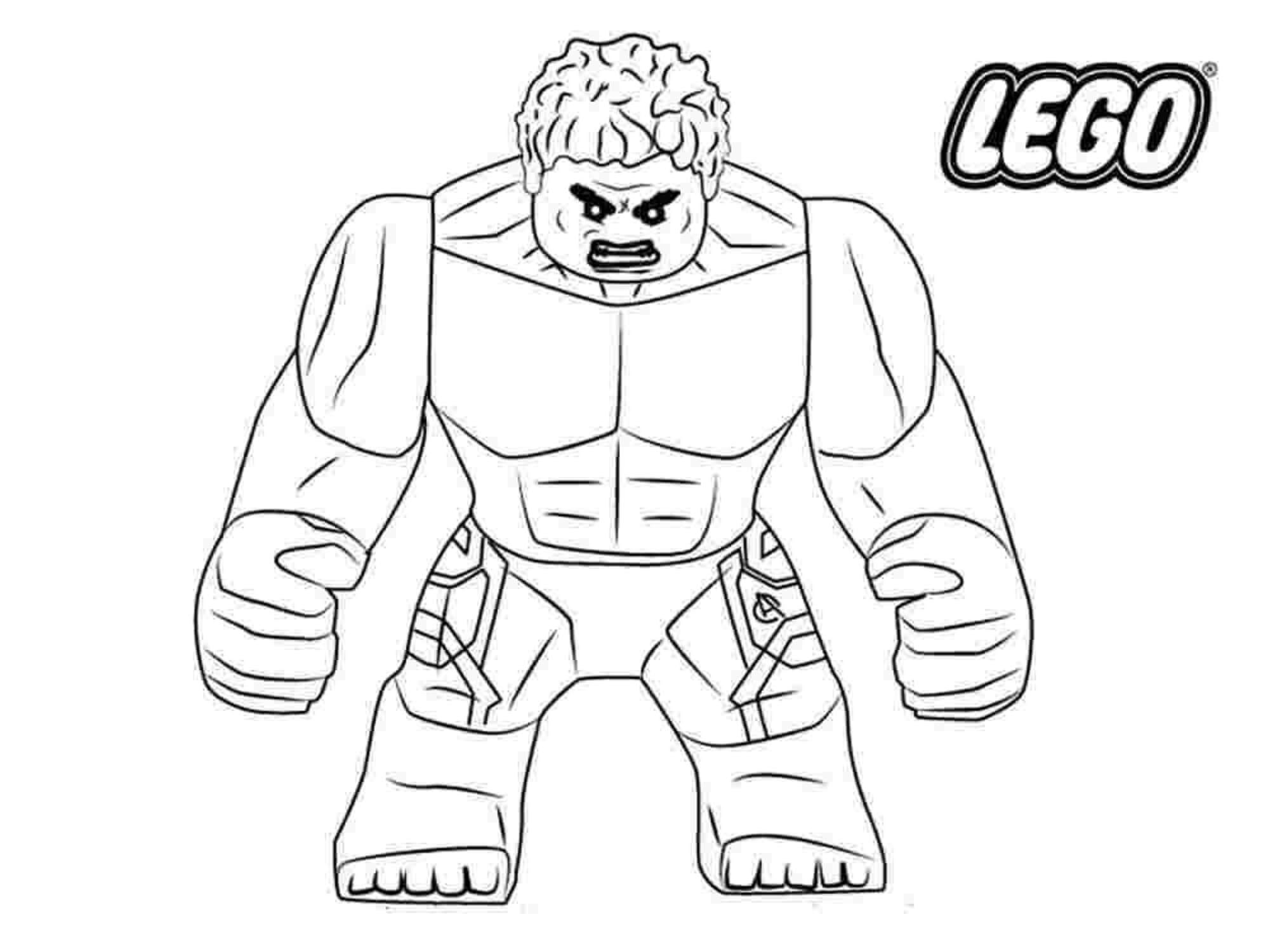 Desenhos de Bravo Lego Hulk para colorir