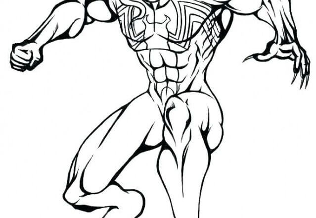Corpo de Venom para colorir