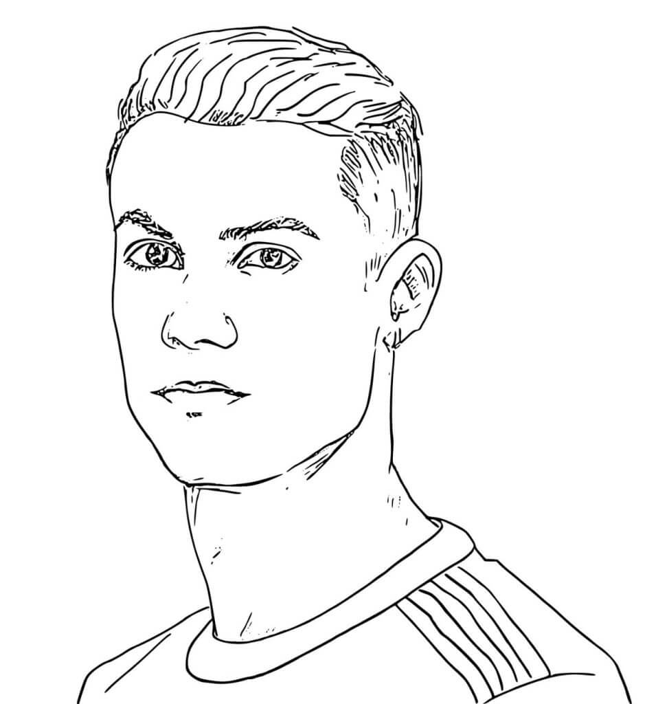 Cristiano Ronaldo_s Rosto Bonito para colorir