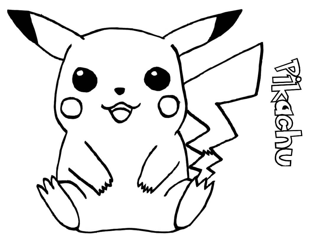 Desenhando Pikachu para colorir