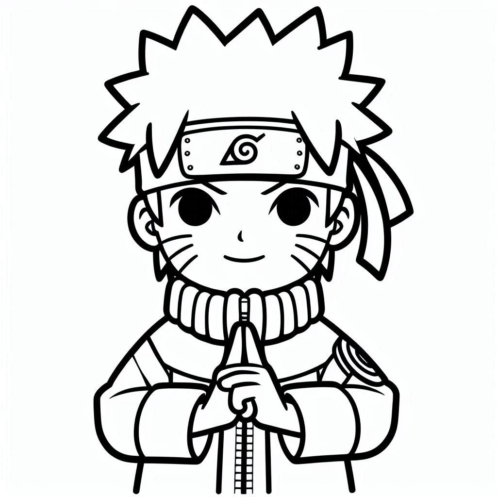 Desenhos de Desenhar Naruto fofo para colorir