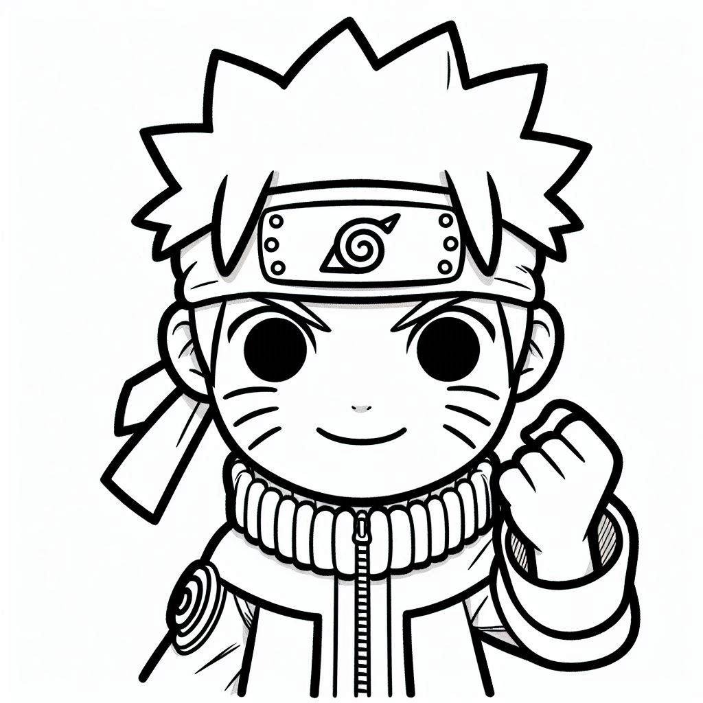 Desenhar Naruto grátis para colorir