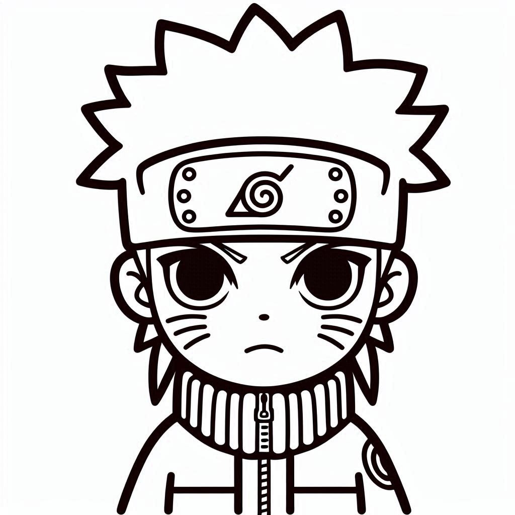 Desenhos de Desenhar Naruto muito fofo para colorir