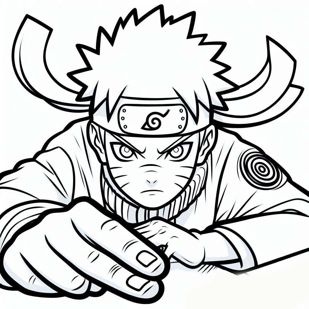 Desenhar Naruto muito legal para colorir