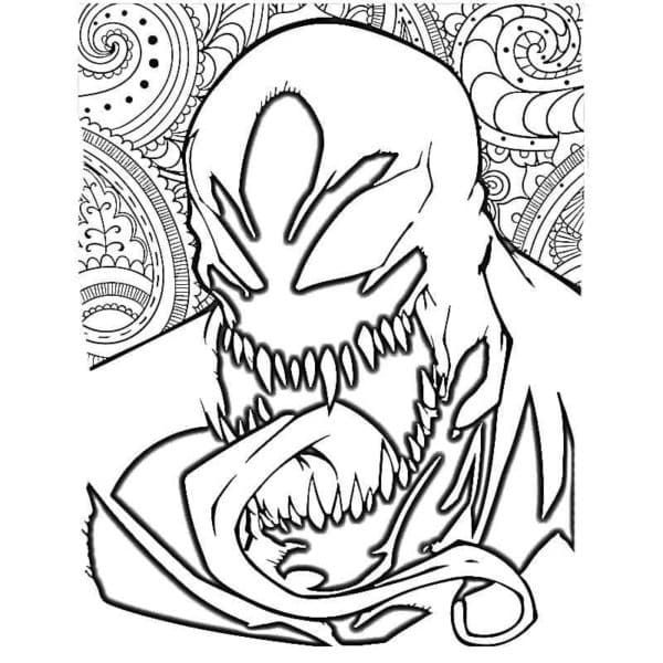 Desenhar Venom Desenho para colorir