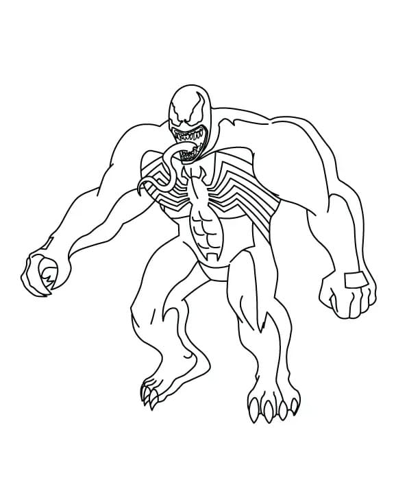 Desenhar Venom Para meninos para colorir