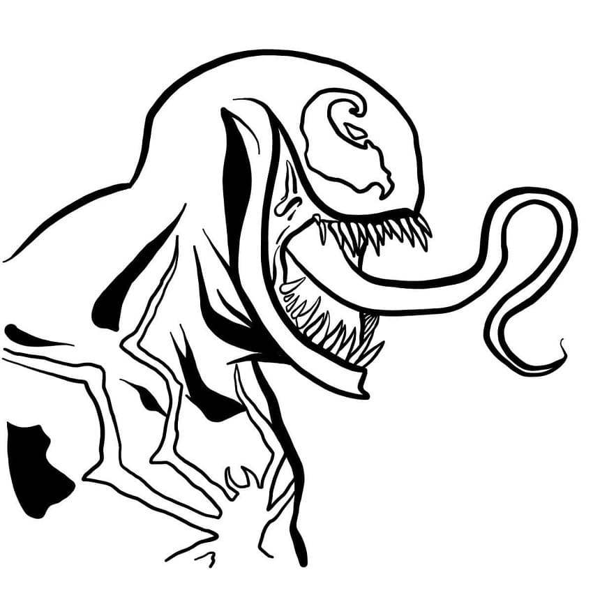 Desenhar Venom para Imprimir Grátis para colorir