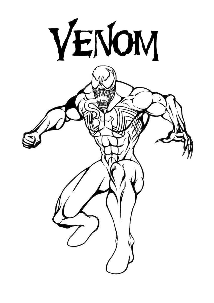 Desenhar para imprimir Cool Venom grátis para colorir