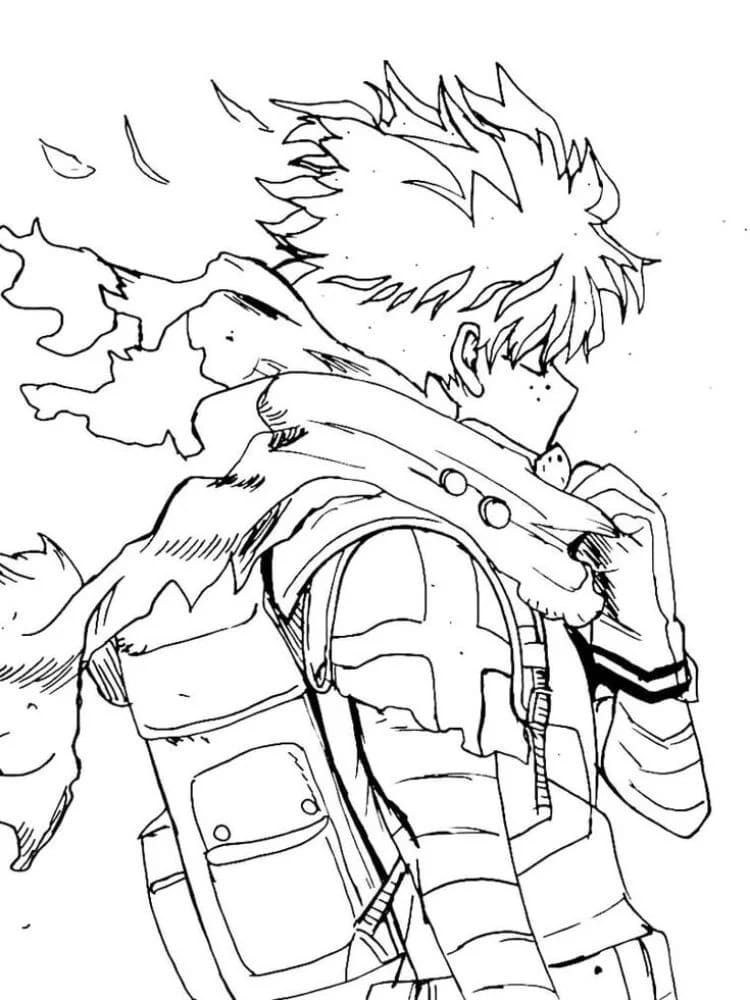 Desenhe My Hero Academia fácil para colorir