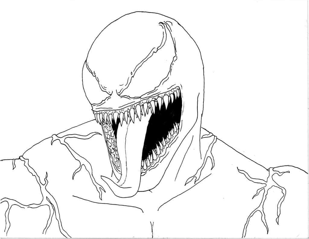 Desenhe Venom do Filme para colorir