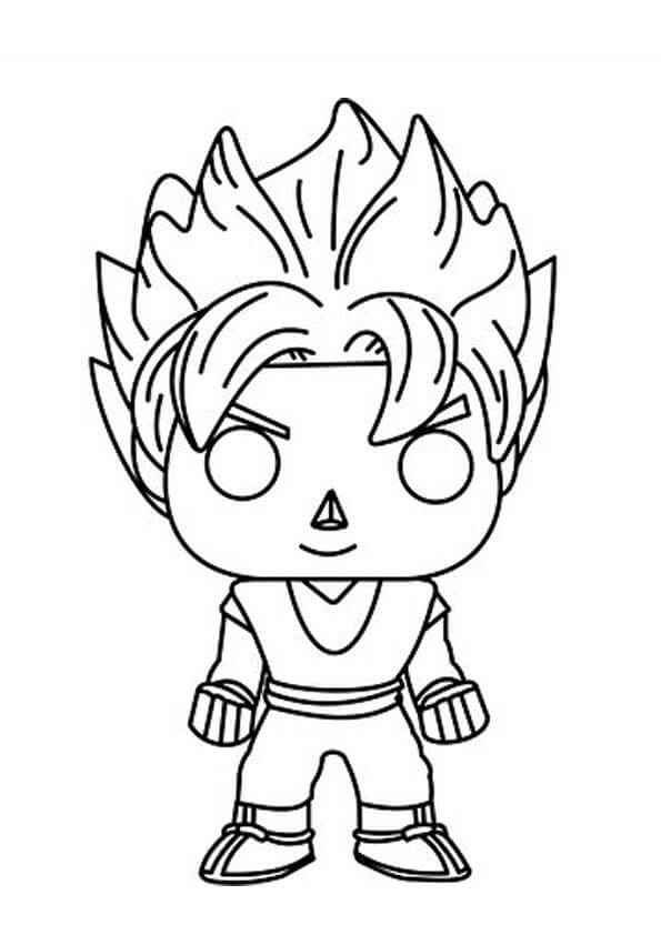 Desenho Goku para colorir