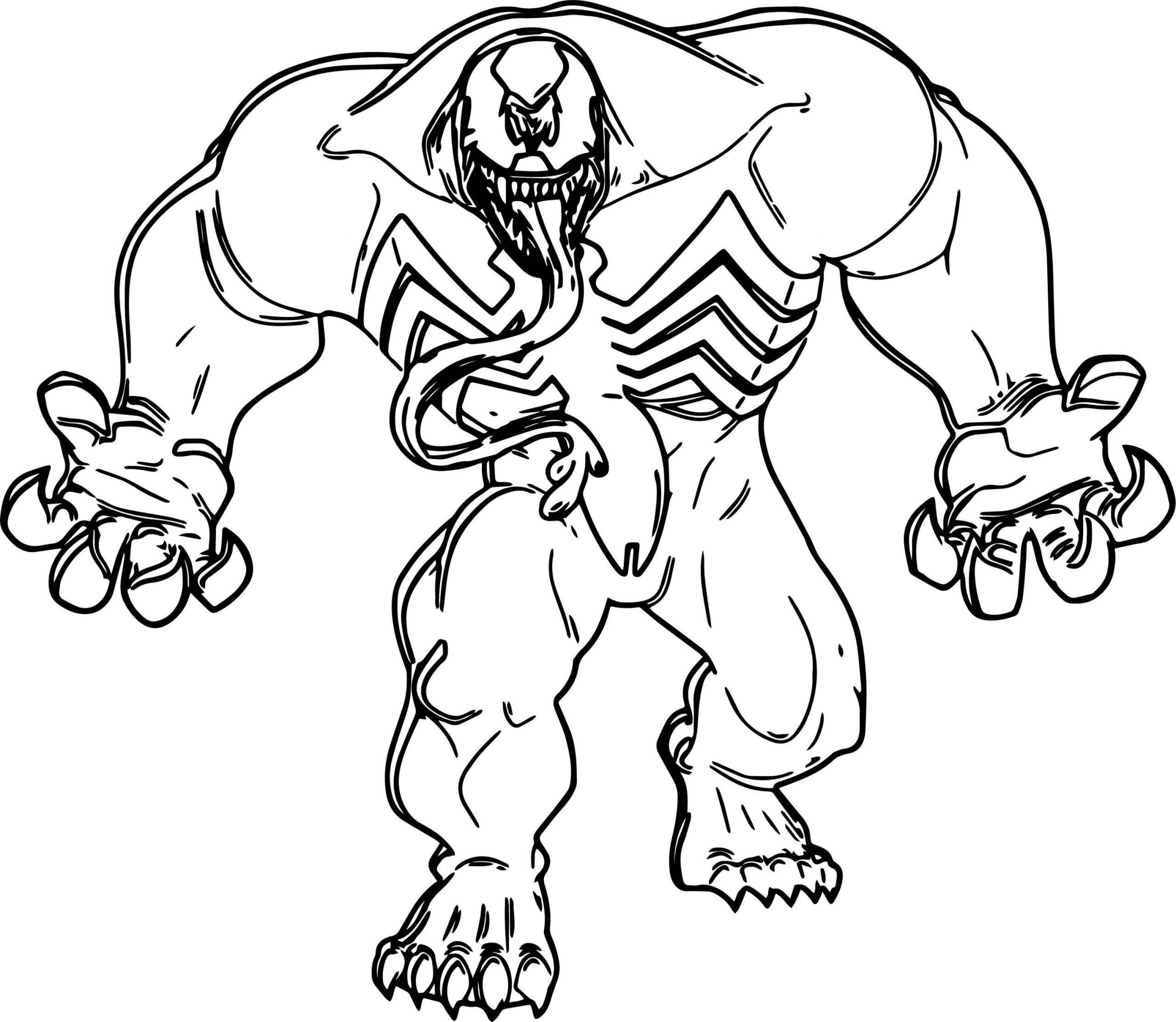 Desenho de Venom para colorir