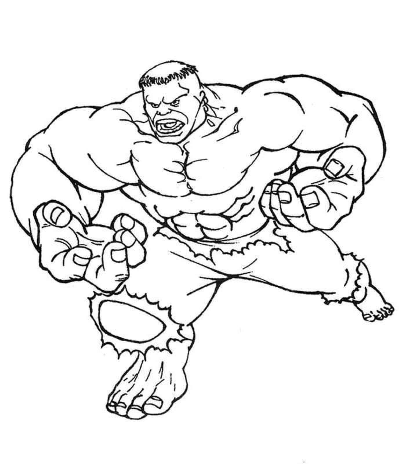 Grande Hulk para colorir