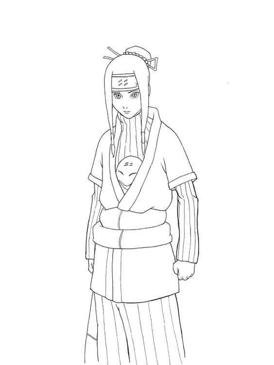 Desenhos de Haku De Naruto Dattebayo para colorir
