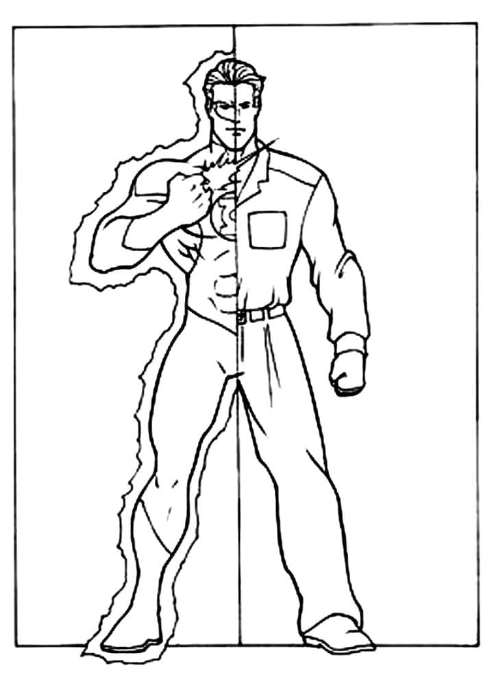 Desenhos de Herói da DC Lanterna Verde para colorir