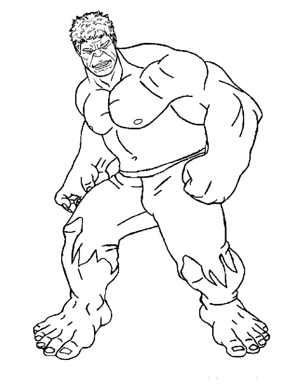 Desenhos de Hulk Imprimível para colorir