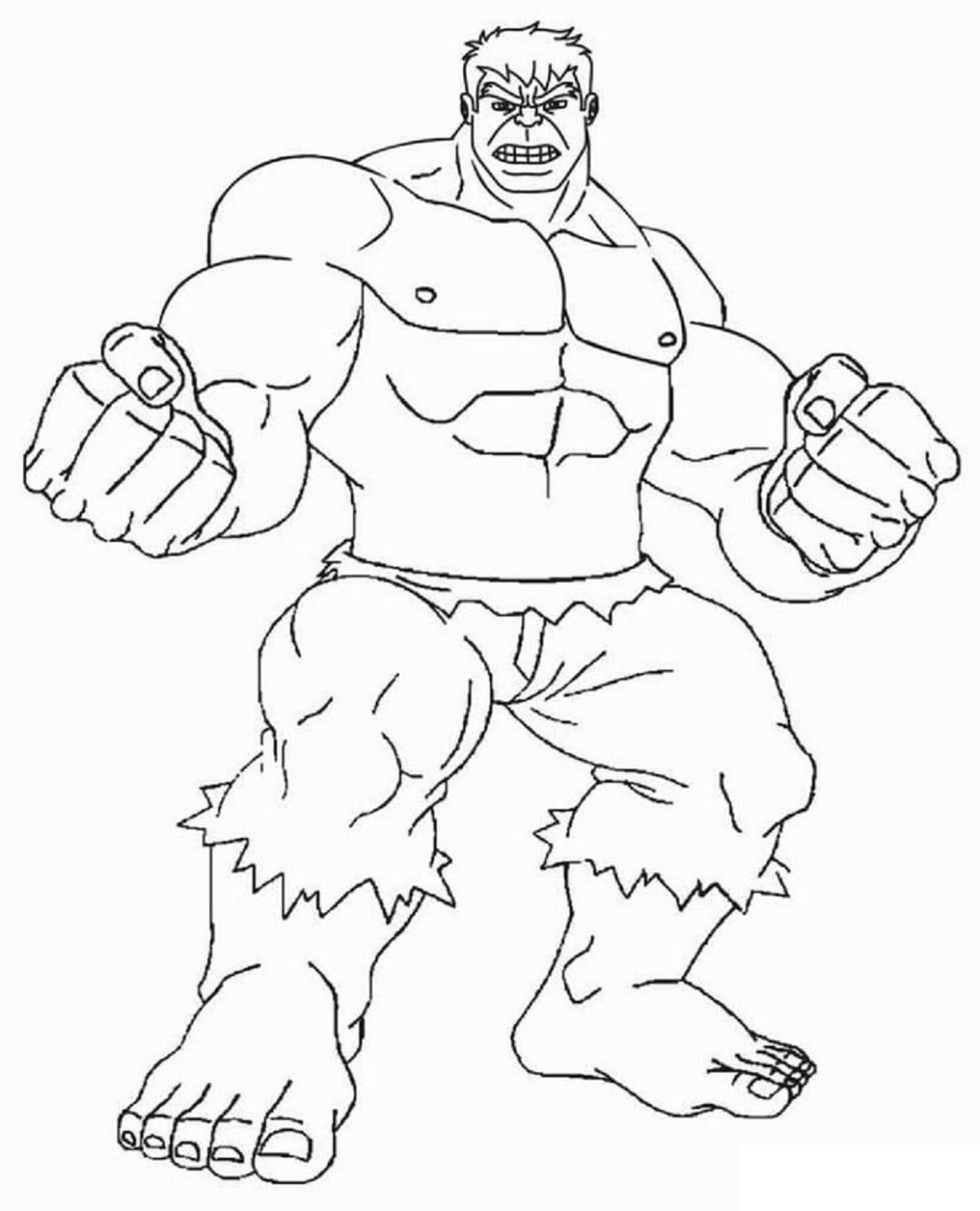 Desenhos de Hulk Normal para colorir