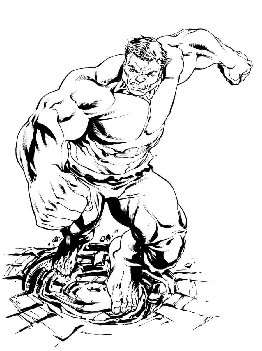 Desenhos de Ideia Livre do Hulk para colorir