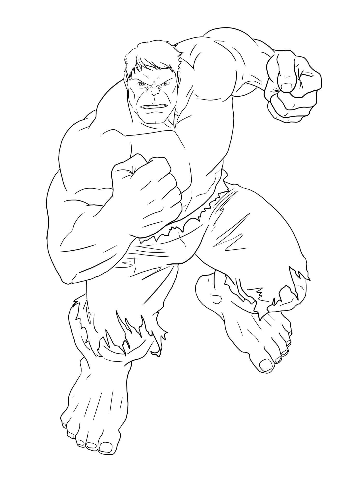 Incrível Hulk para colorir