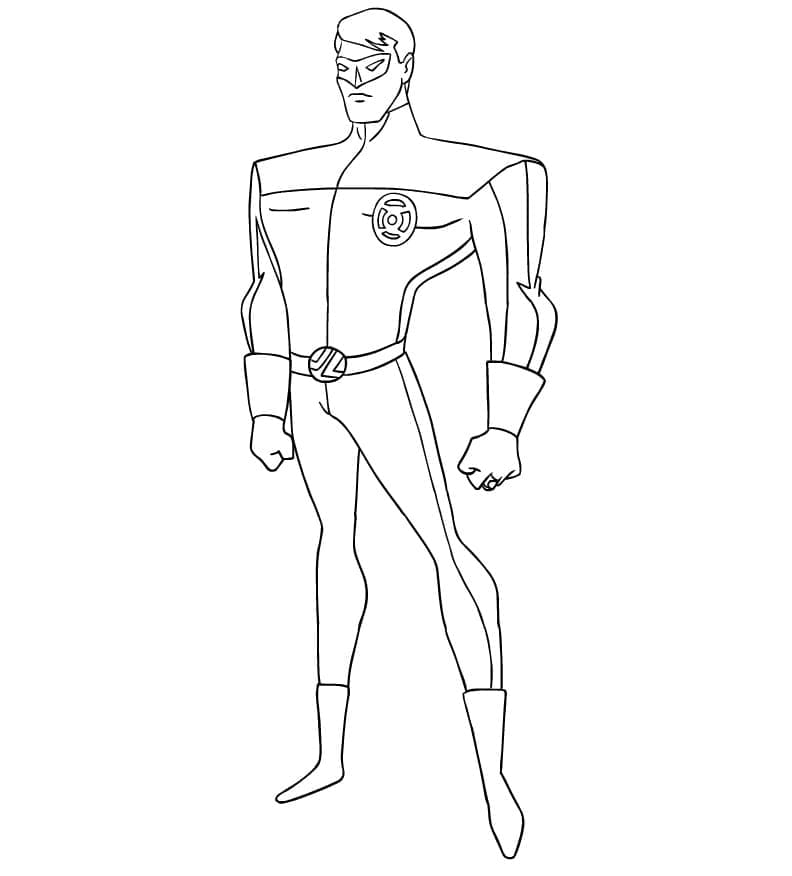 Desenhos de Lanterna Verde da DC para colorir