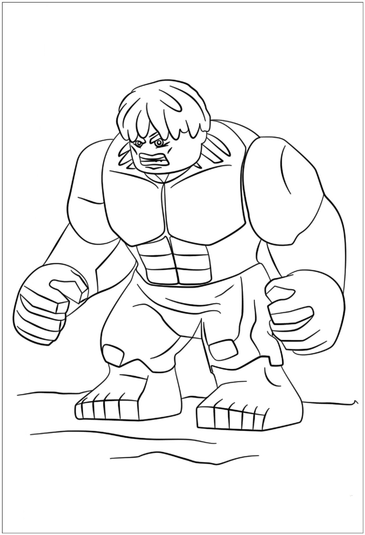 Lego Hulk para colorir