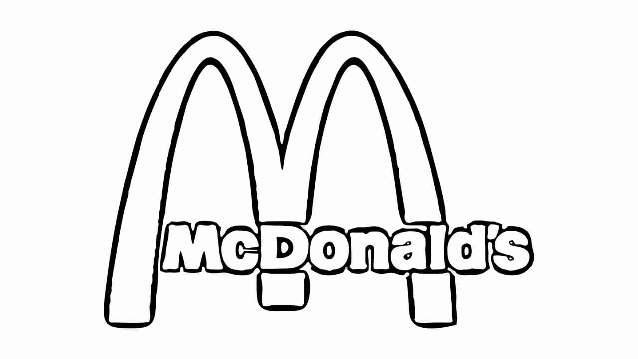 Logotipo McDonald para colorir