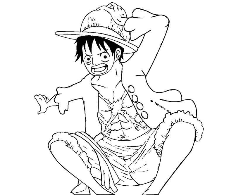 Desenhos de Luffy para Impressão para colorir
