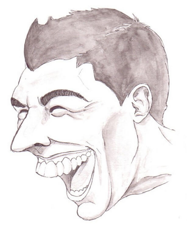 Desenhos de Luis Suarez Engraçado Estúpido para colorir