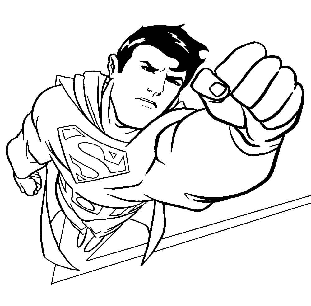 Luta Legal do Superman para colorir