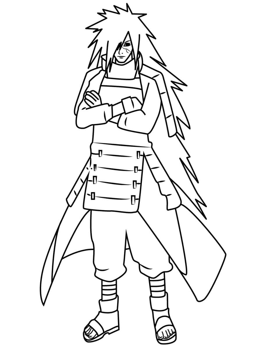 Madara Uchiha Edo Tensei para colorir