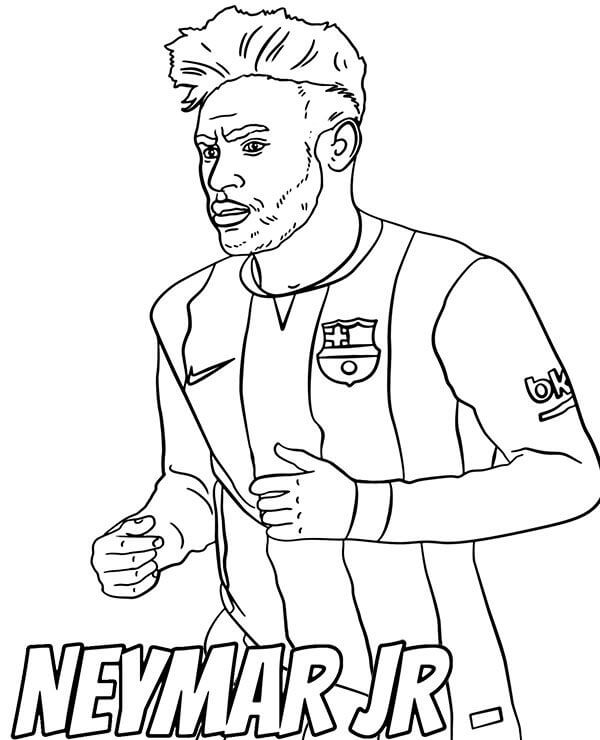 Desenhos de Neymar Incrível para colorir
