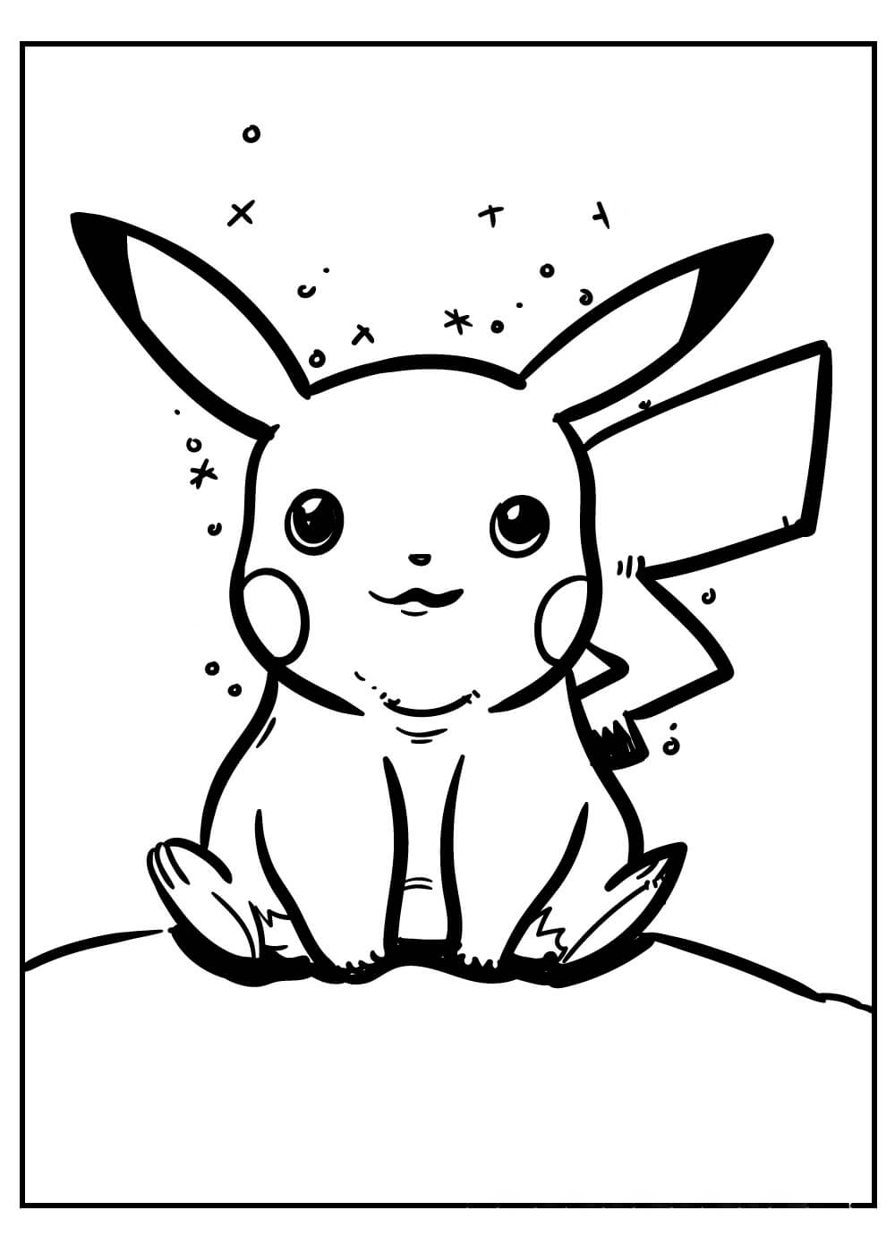 Desenhos de Ótimo Pikachu para colorir