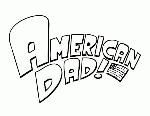 Desenhos de Pai Americano para colorir