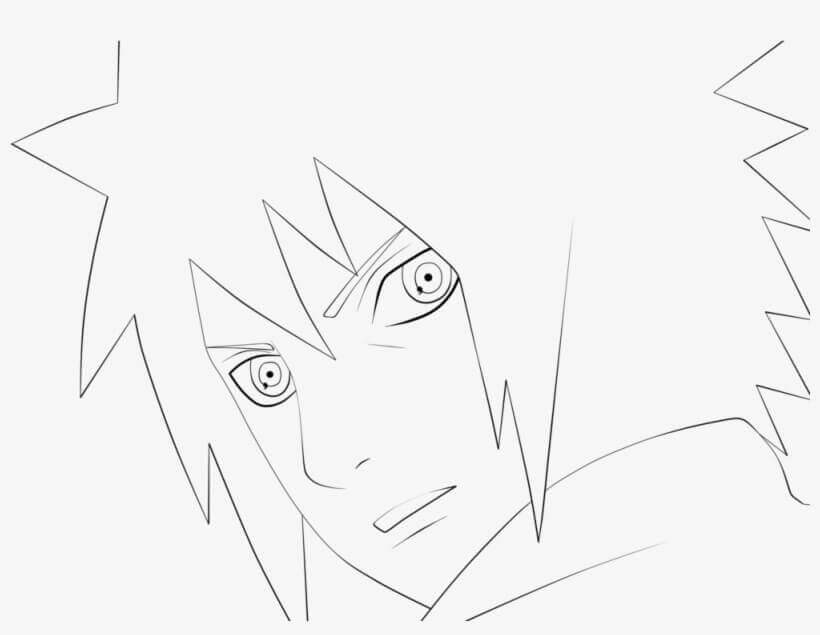 Pequeno Madara Uchiha para colorir