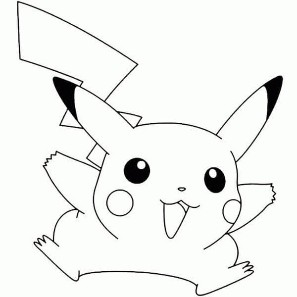 Pikachu Diversão para colorir