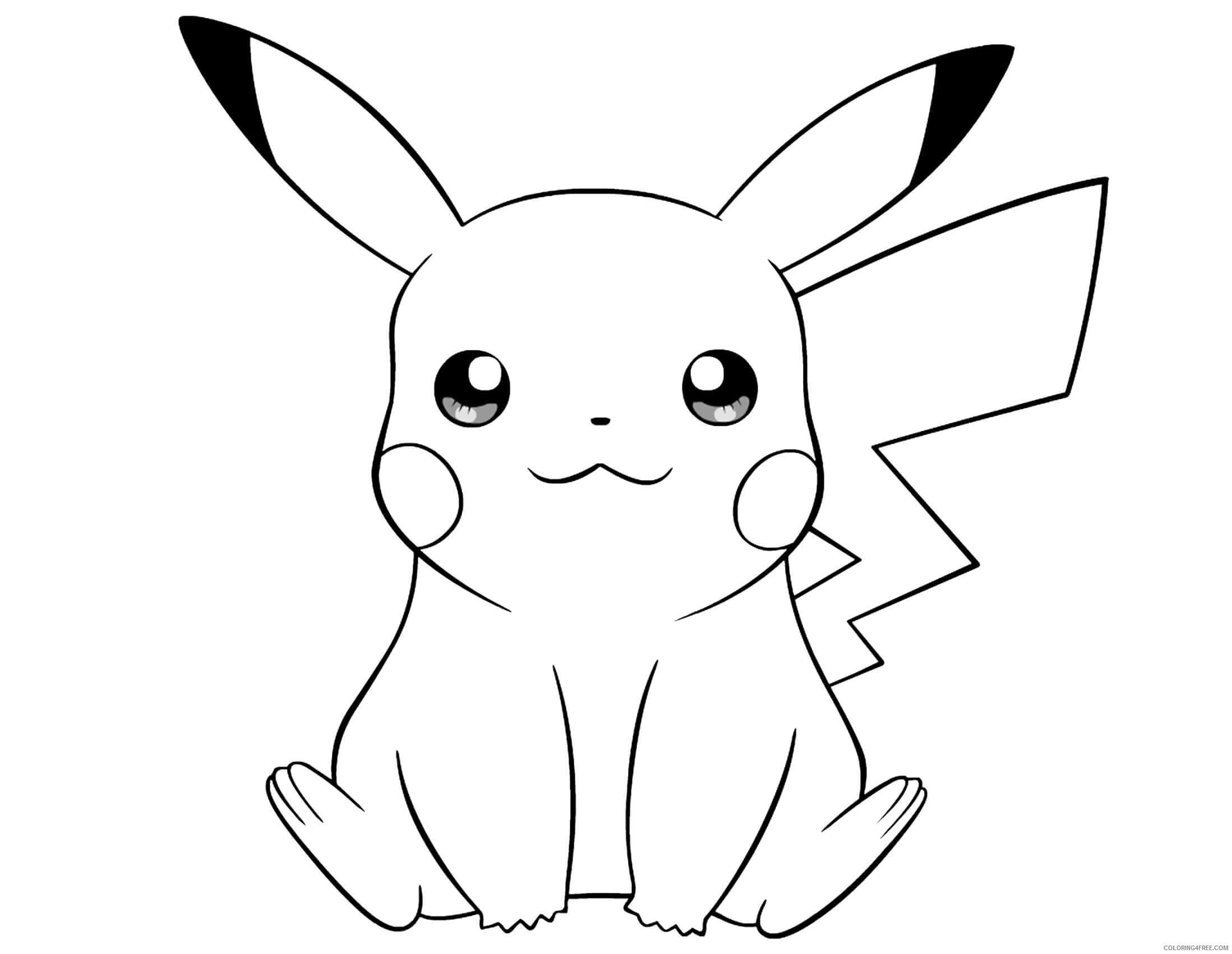 Desenhos de Pikachu Normal para colorir