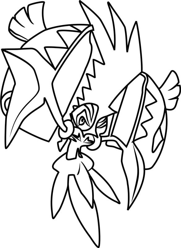 Desenhos de Pokémon Tapu Koko para colorir