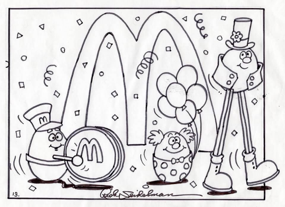 Desenhos de Restaurante Mcdonalds para colorir
